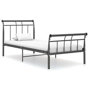 vidaXL, vidaXL Bettgestell Schwarz Metall 90x200 cm, vidaXL Bettgestell Schwarz Metall 90x200 cm