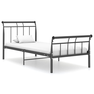 vidaXL, vidaXL Bettgestell Schwarz Metall 100x200 cm