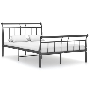 vidaXL, vidaXL Bettgestell Schwarz Metall 120x200 cm