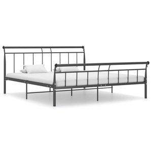 vidaXL, vidaXL Bettgestell Schwarz Metall 200x200 cm