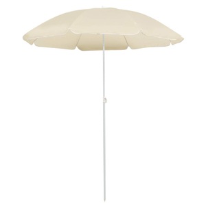 vidaXL, vidaXL Sonnenschirm mit Stahlmast Sandfarben 180 cm