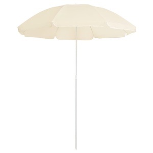 vidaXL, vidaXL Sonnenschirm mit Stahlmast Sandfarben 180 cm, vidaXL Sonnenschirm mit Stahlmast Sandfarbe 180 cm
