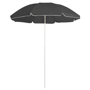 vidaXL, vidaXL Sonnenschirm mit Stahlmast Anthrazit 180 cm