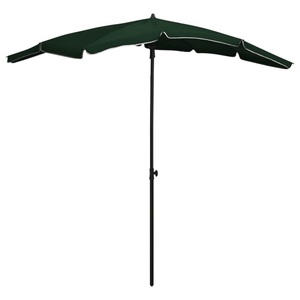 vidaXL, vidaXL Sonnenschirm mit Mast 200x130 cm Grün
