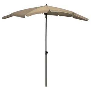 vidaXL, vidaXL Sonnenschirm mit Mast 200x130 cm Taupe