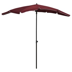 vidaXL, vidaXL Sonnenschirm mit Mast 200x130 cm Bordeauxrot