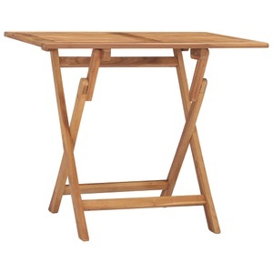vidaXL, vidaXL Klappbarer Garten-Esstisch 90x60x75 cm Massivholz Teak, vidaXL Klappbarer Garten-Esstisch 90x60x75 cm Massivholz Teak