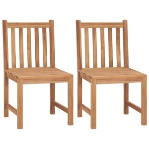 vidaXL, vidaXL Gartenstühle 2 Stk. Massivholz Teak, vidaXL Gartenstühle 2 Stk. Massivholz Teak