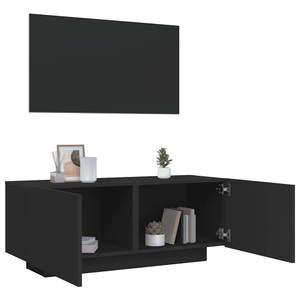 vidaXL, vidaXL TV-Schrank Schwarz 100x35x40 cm Spanplatte, vidaXL TV-Schrank Schwarz 100x35x40 cm Holzwerkstoff