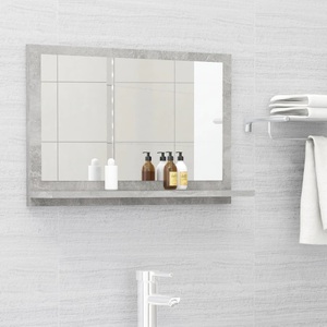 vidaXL, vidaXL Badspiegel Betongrau 60x10,5x37 cm Spanplatte, 