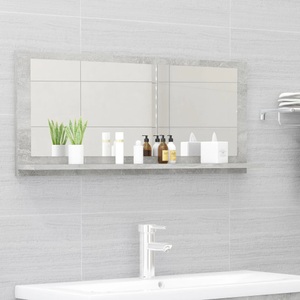 vidaXL, vidaXL Badspiegel Betongrau 90x10,5x37 cm Spanplatte, 