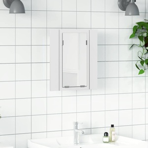 vidaXL, vidaXL LED-Bad-Spiegelschrank Weiß 40x12x45 cm