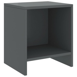 vidaXL, vidaXL Nachttisch Dunkelgrau 35x30x40 cm Kiefer Massivholz, 