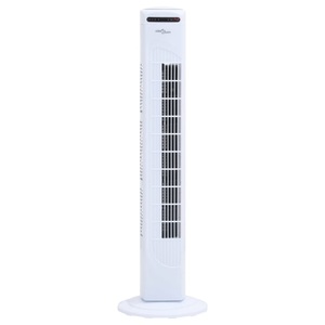 vidaXL, vidaXL Turmventilator mit Fernbedienung und Timer ?24x80 cm Weiß, 