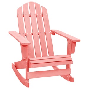 vidaXL, vidaXL Adirondack-Schaukelstuhl Massivholz Tanne Rosa