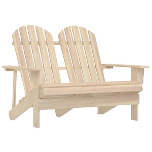 vidaXL, vidaXL 2-Sitzer Adirondack-Gartenbank Massivholz Tanne