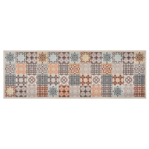 vidaXL, vidaXL Küchenteppich Waschbar Mosaik Mehrfarbig 60x300 cm, vidaXL Küchenteppich Waschbar Mosaik Mehrfarbig 60x300 cm