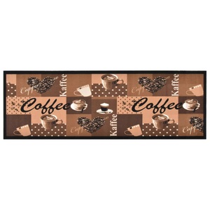 vidaXL, vidaXL Küchenteppich Waschbar Kaffee Braun 60x180 cm, vidaXL Küchenteppich Waschbar Kaffee Braun 60x180 cm