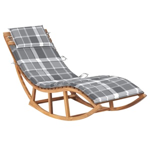 vidaXL, vidaXL Schaukelliege mit Auflage Massivholz Teak