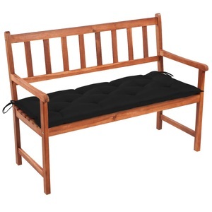 vidaXL, vidaXL Gartenbank mit Auflage 120 cm Massivholz Akazie, 