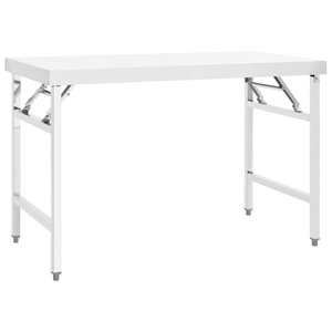 vidaXL, vidaXL Küchen-Arbeitstisch Klappbar 120x60x80 cm Edelstahl, vidaXL Küchen-Arbeitstisch Klappbar 120x60x80 cm Edelstahl