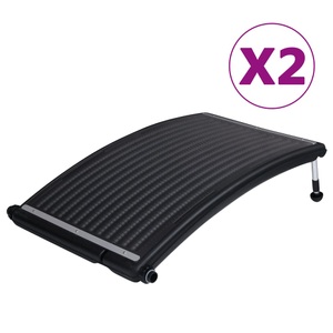 vidaXL, vidaXL Gebogene Solar-Heizungen für Pool 2 Stk. 110x65 cm, vidaXL Gebogene Solar-Heizpaneele für Pool 2 Stk. 110x65 cm