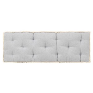 vidaXL, vidaXL Palettensofa-Kissen Grau 120x40x7 cm, 