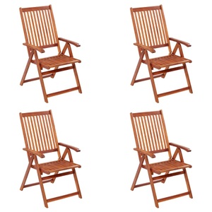 vidaXL, vidaXL Klappbare Gartenstühle 4 Stk. Massivholz Akazie, vidaXL Klappbare Gartenstühle 4 Stk. Massivholz Akazie