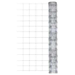 vidaXL, vidaXL Gartenzaun Verzinkter Stahl 50x1,25 m Silbern, vidaXL Gartenzaun Verzinkter Stahl 50x1,25 m Silbern