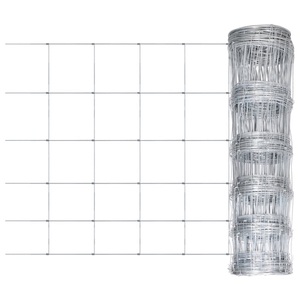 vidaXL, vidaXL Gartenzaun Verzinkter Stahl Silbern 50x0,8 m, 