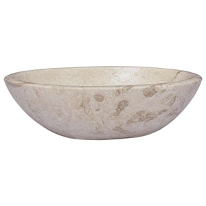 vidaXL, vidaXL Waschbecken Creme 53x40x15 cm Marmor, 