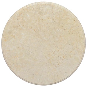 vidaXL, vidaXL Tischplatte Creme Ø60x2,5 cm Marmor, 