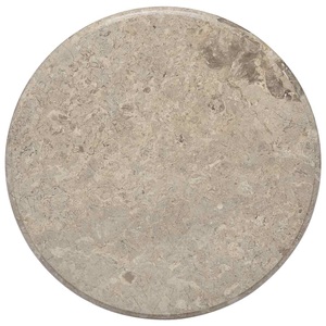 vidaXL, vidaXL Tischplatte Grau Ø60x2,5 cm Marmor, vidaXL Tischplatte Grau Ø60x2,5 cm Marmor
