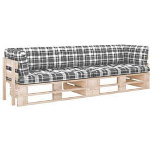 vidaXL, vidaXL 2-Sitzer-Palettensofa mit Kissen Imprägniertes Kiefernholz, vidaXL 2-Sitzer-Palettensofa mit Kissen Imprägniertes Kiefernholz