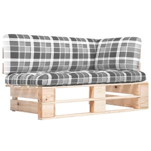 vidaXL, vidaXL Garten-Paletten-Ecksofa Imprägniertes Kiefernholz, vidaXL Outdoor-Ecksofa Paletten Kiefernholz Imprägniert