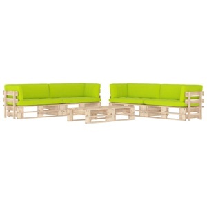 vidaXL, vidaXL 6-tlg. Paletten-Lounge-Set mit Kissen Kiefernholz Imprägniert