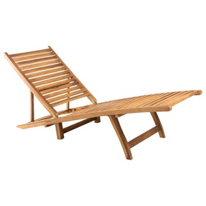 vidaXL, vidaXL Sonnenliege Massivholz Teak, vidaXL Sonnenliege Massivholz Teak