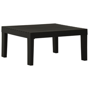 vidaXL, vidaXL Lounge-Gartentisch Kunststoff Grau