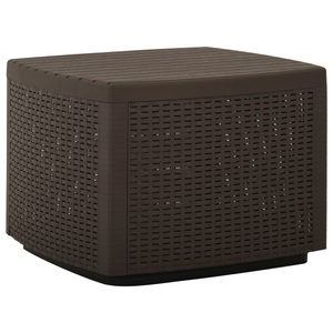 vidaXL, vidaXL Gartentisch Mokka 53x53x40 cm Kunststoff