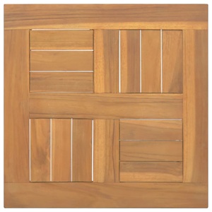 vidaXL, vidaXL Tischplatte Quadratisch 40x40x2,5 cm Massivholz Teak, vidaXL Tischplatte Quadratisch 40x40x2,5 cm Massivholz Teak