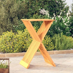 vidaXL, vidaXL Klapphocker 40x32,5x70 cm Massivholz Teak