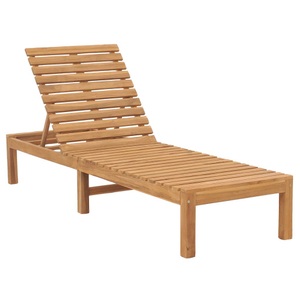 vidaXL, vidaXL Sonnenliege Massivholz Teak, 