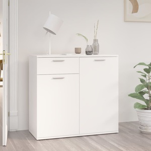 vidaXL, vidaXL Sideboard Weiß 80x36x75 cm Spanplatte