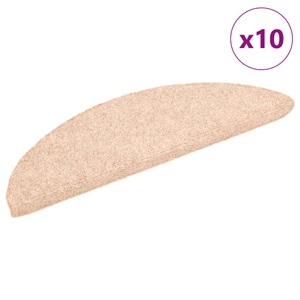 vidaXL, vidaXL Selbstklebende Treppenmatten 10 Stk. Braun 54x16x4cm Nadelvlies, vidaXL Selbstklebende Treppenmatten 10 Stk. Braun 56x17x3cm Nadelvlies