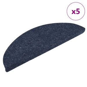 vidaXL, vidaXL Selbstklebende Treppenmatten 5 Stk. Blau 56x17x3 cm Nadelvlies, vidaXL Selbstklebende Treppenmatten 5 Stk. Blau 56x17x3 cm Nadelvlies