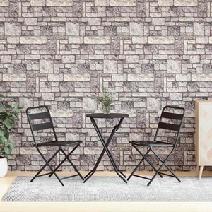 vidaXL, vidaXL 3D-Wandpaneele 10 Stk. Hellgrau Backstein-Optik EPS
