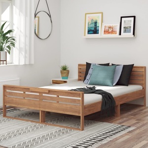 vidaXL, vidaXL Massivholzbett Teak 140x200 cm, 
