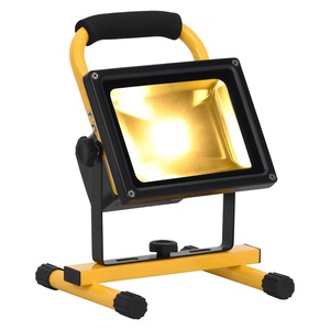 vidaXL, vidaXL LED-Strahler Wiederaufladbar mit Handgriff 30W Warmweiß, vidaXL LED-Strahler Wiederaufladbar mit Handgriff 30W Warmweiß
