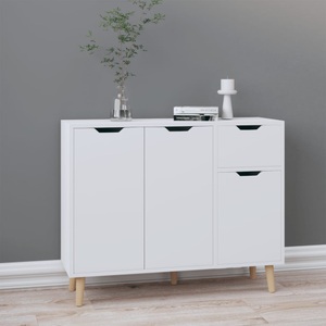 vidaXL, vidaXL Sideboard Weiß 90x30x72 cm Holzwerkstoff