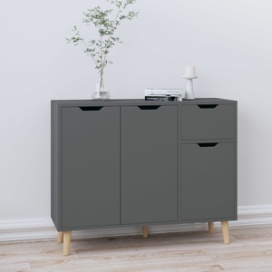 vidaXL, vidaXL Sideboard Grau 90x30x72 cm Holzwerkstoff